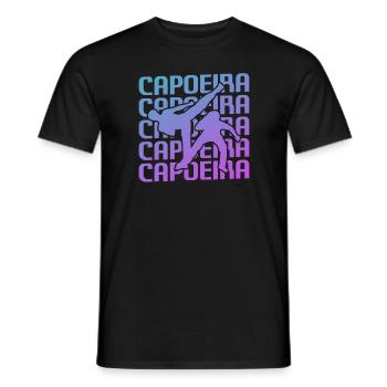 Arts Martiaux Rétro Vintage Classic Capoeira - T-shirt homme - noir - Devant - AI Model Male 178 light (178cm)