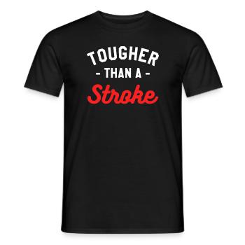 Tougher Than A Stroke Survivor Awareness - Männer T-Shirt - Schwarz - Vorne - AI Model Male 178 light (178cm)