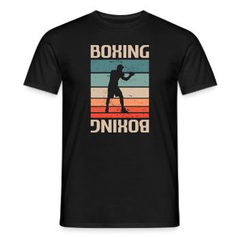 Retro Vintage Classic Boxing Boxer - Männer T-Shirt - Schwarz - Vorne - AI Model Male 178 light (178cm)
