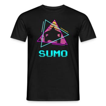 Lutteur de Sumo classique rétro vintage - T-shirt homme - noir - Devant - AI Model Male 178 light (178cm)