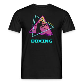 Retro Vintage Classic Boxing Boxer - Männer T-Shirt - Schwarz - Vorne - AI Model Male 178 light (178cm)