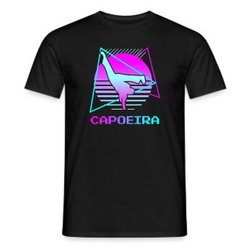 Arts Martiaux Rétro Vintage Classic Capoeira - T-shirt homme - noir - Devant - AI Model Male 178 light (178cm)
