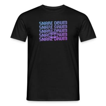 Retro Vintage Classic Snare Drum Instrument - Männer T-Shirt - Schwarz - Vorne - AI Model Male 178 light (178cm)