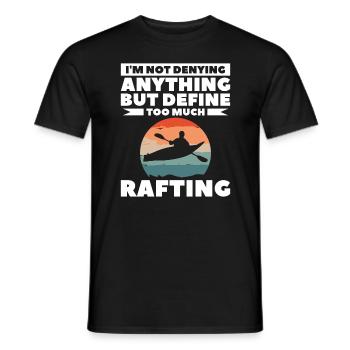 Je ne nie pas tout mais je définis trop de Raftin - T-shirt homme - noir - Devant - AI Model Male 178 light (178cm)