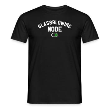 Glassblowing Fashion Glass Hobby Glassblower - Men's T-Shirt - black - Front - AI Model Male 178 light (178cm)