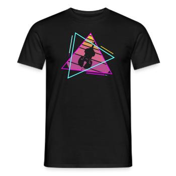 Rétro Vintage Classic Cello Player Instrument - T-shirt homme - noir - Devant - AI Model Male 178 light (178cm)