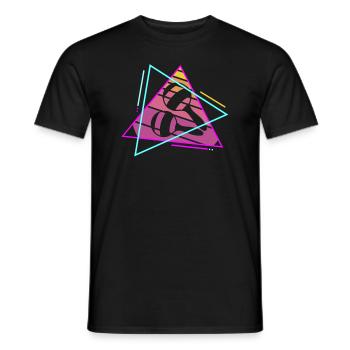 Retro Vintage Classic Maraca Player Instrument - Men's T-Shirt - black - Front - AI Model Male 178 light (178cm)