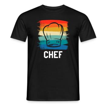 Retro Vintage Classic Chef Cook Cooking - Männer T-Shirt - Schwarz - Vorne - AI Model Male 178 light (178cm)