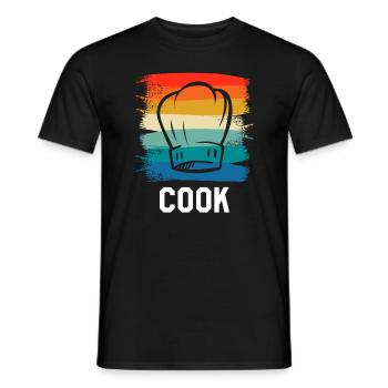 Retro Vintage Classic Chef Cook Cooking - Männer T-Shirt - Schwarz - Vorne - AI Model Male 178 light (178cm)