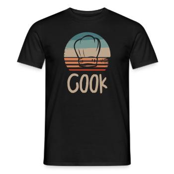 Retro Vintage Classic Chef Cook Cooking - Männer T-Shirt - Schwarz - Vorne - AI Model Male 178 light (178cm)