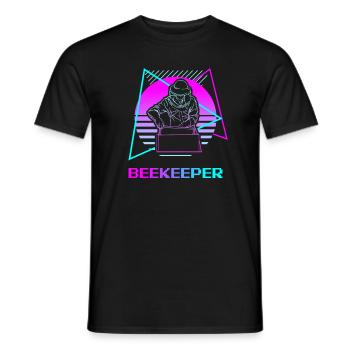 Retro Vintage Classic Beekeeper Beekeeping - Männer T-Shirt - Schwarz - Vorne - AI Model Male 178 light (178cm)