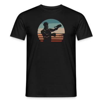 Retro Vintage Classic Bartender Bartending - Männer T-Shirt - Schwarz - Vorne - AI Model Male 178 light (178cm)