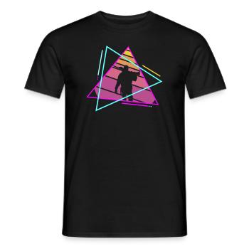 Retro Vintage Classic Hunter Hunting - Männer T-Shirt - Schwarz - Vorne - AI Model Male 178 light (178cm)