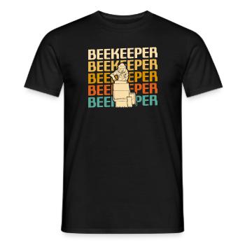 Retro Vintage Classic Beekeeper Beekeeping - Männer T-Shirt - Schwarz - Vorne - AI Model Male 178 light (178cm)