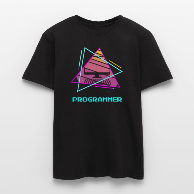 Programmeur rétro Programmation Informatique T-shirt homme