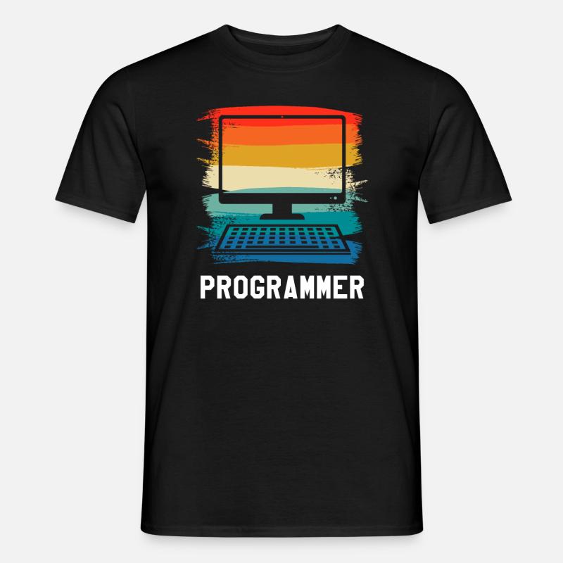 Retro Vintage Programmer Computer Programming - Männer T-Shirt - Schwarz