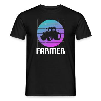 Retro Vintage Classic Farmer Farming - Männer T-Shirt - Schwarz - Vorne - AI Model Male 178 light (178cm)