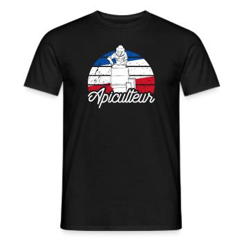 Drapeau Français Apiculture Apiculteur - Männer T-Shirt - Schwarz - Vorne - AI Model Male 178 light (178cm)