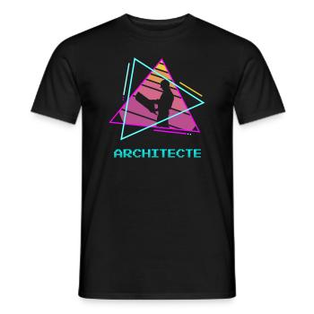 Retro Architecte Architecture Architectural - Männer T-Shirt - Schwarz - Vorne - AI Model Male 178 light (178cm)