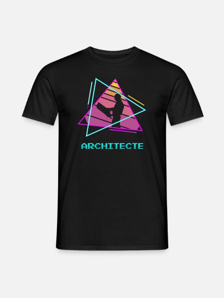 Retro Architecte Architecture Architectural - Männer T-Shirt - Schwarz