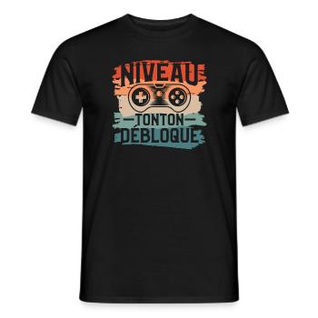 Niveau Tonton Débloqué Oncle Annonce De Grossesse - T-shirt homme - noir - Devant - AI Model Male 178 light (178cm)
