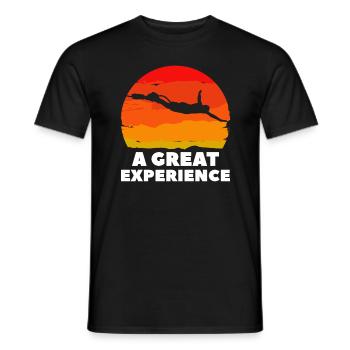 Eine tolle Erfahrung Bungee Jumping Bungy Jumper - Männer T-Shirt - Schwarz - Vorne - AI Model Male 178 light (178cm)