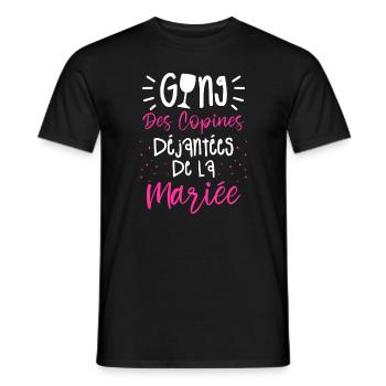 Gang Des Copines Déjantées De La Mariée - T-shirt homme - noir - Devant - AI Model Male 178 light (178cm)