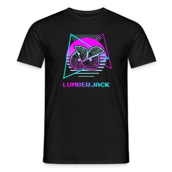 Retro Holzfäller Holzbearbeitung Holzbearbeitung Logger - Männer T-Shirt - Schwarz - Vorne - AI Model Male 178 light (178cm)