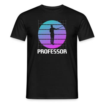 Rétro Professeur Enseignement Universitaire - T-shirt homme - noir - Devant - AI Model Male 178 light (178cm)