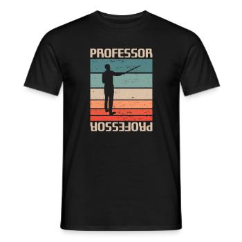 Vintage Retro Professeur Enseignement Universitaire - T-shirt homme - noir - Devant - AI Model Male 178 light (178cm)
