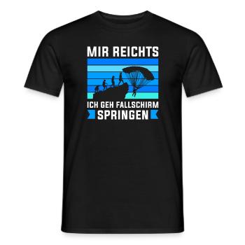 Ballet Coole Mädchen Springen Fallschirmspringerin - Männer T-Shirt - Schwarz - Vorne - AI Model Male 178 light (178cm)