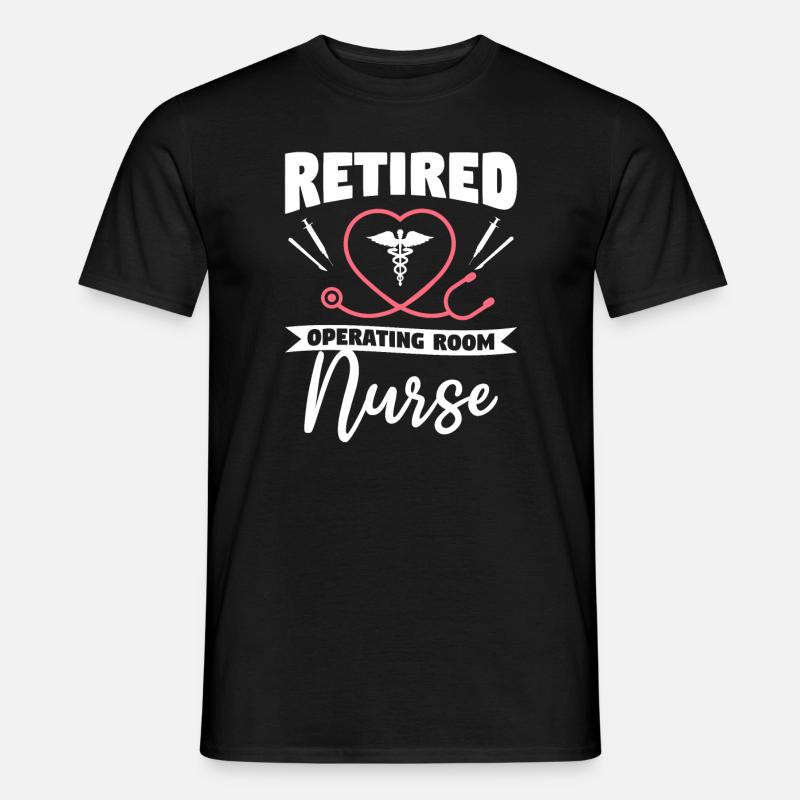 Pensionierte OP-Krankenschwester ODER Ruhestandsschwestern - Männer T-Shirt - Schwarz