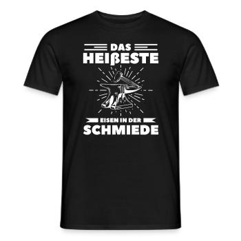 Das Heißeste Eisen In Der Schmiede Schmiedekunst - Männer T-Shirt - Schwarz - Vorne - AI Model Male 178 light (178cm)