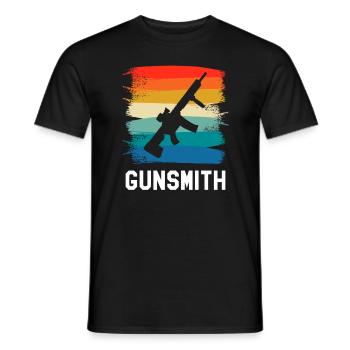 Retro Vintage klassische Büchsenmacher-Büchsenmacherei - Männer T-Shirt - Schwarz - Vorne - AI Model Male 178 light (178cm)