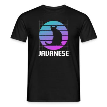 Rétro Javanais Cat Lover - T-shirt homme - noir - Devant - AI Model Male 178 light (178cm)