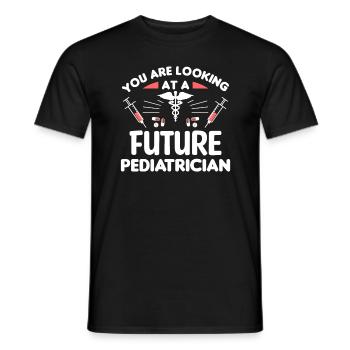 Vous cherchez un futur pédiatre - T-shirt homme - noir - Devant - AI Model Male 178 light (178cm)