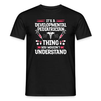 Ich liebe winzige Menschen Kinderarzt Pädiatrie Arzt - Männer T-Shirt - Schwarz - Vorne - AI Model Male 178 light (178cm)