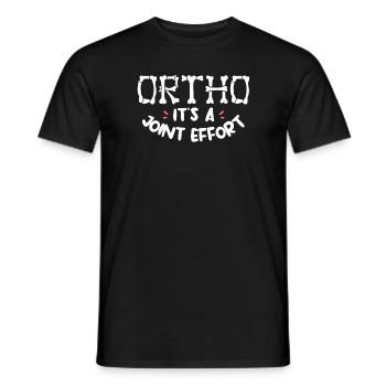 Ortho It's A Joint Effort Orthopädischer Chirurg - Männer T-Shirt - Schwarz - Vorne - AI Model Male 178 light (178cm)