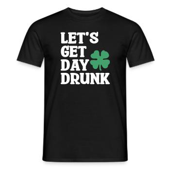 Let's Get Day Betrunkenes Bier Trinken St. Patrick's - Männer T-Shirt - Schwarz - Vorne - AI Model Male 178 light (178cm)
