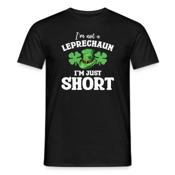 Ich bin kein Kobold Ich bin nur kurz St. Patrick's - Männer T-Shirt - Schwarz - Vorne - AI Model Male 178 light (178cm)