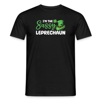 Je suis le lutin impertinent de la Saint-Patrick - T-shirt homme - noir - Devant - AI Model Male 178 light (178cm)