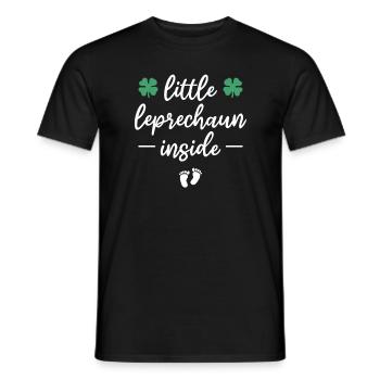 Petit lutin à l’intérieur de la Saint-Patrick - T-shirt homme - noir - Devant - AI Model Male 178 light (178cm)