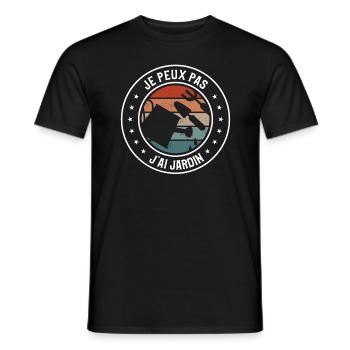 Je Peux Pas J'ai Jardin Jardinage Jardinier - T-shirt homme - noir - Devant - AI Model Male 178 light (178cm)