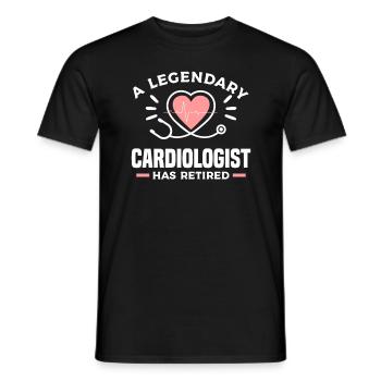 Ein legendärer Kardiologe hat die Kardiologie in den Ruhestand versetzt - Männer T-Shirt - Schwarz - Vorne - AI Model Male 178 light (178cm)