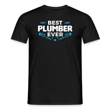 Bester Klempner aller Zeiten Klempner - Männer T-Shirt - Schwarz - Vorne - AI Model Male 178 light (178cm)