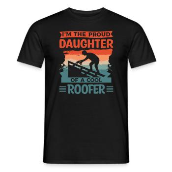 Cet homme est une fille géniale et un couvreur - T-shirt homme - noir - Devant - AI Model Male 178 light (178cm)