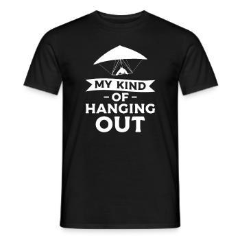 My Kind Of Hanging Out Hang Gliding Glider Gliders - Men's T-Shirt - black - Front - AI Model Male 178 light (178cm)