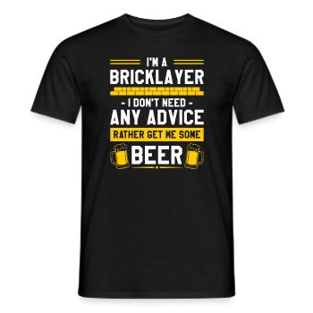 I Don't Need Any Advice Rather Get Me Some Beer - Men's T-Shirt - black - Front - AI Model Male 178 light (178cm)