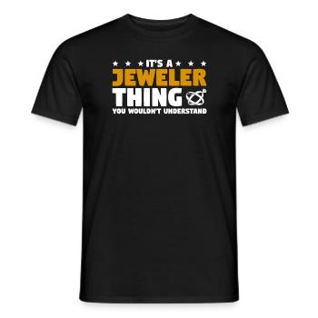 C’est une chose de bijoutier que vous ne comprendriez pas - T-shirt homme - noir - Devant - AI Model Male 178 light (178cm)