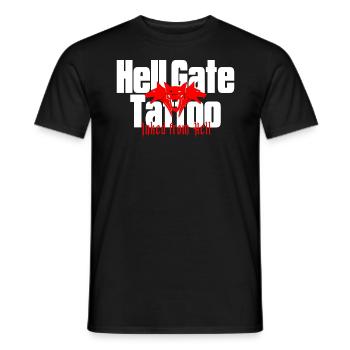 hell gate tattoo inked tätowierung artist kunst - Männer T-Shirt - Schwarz - Vorne - AI Model Male 178 light (178cm)